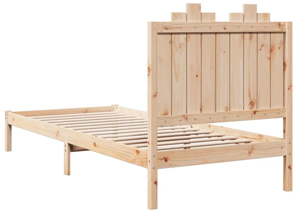 tömör fa extra hosszú ágykeret matrac nélkül 100 x 210 cm