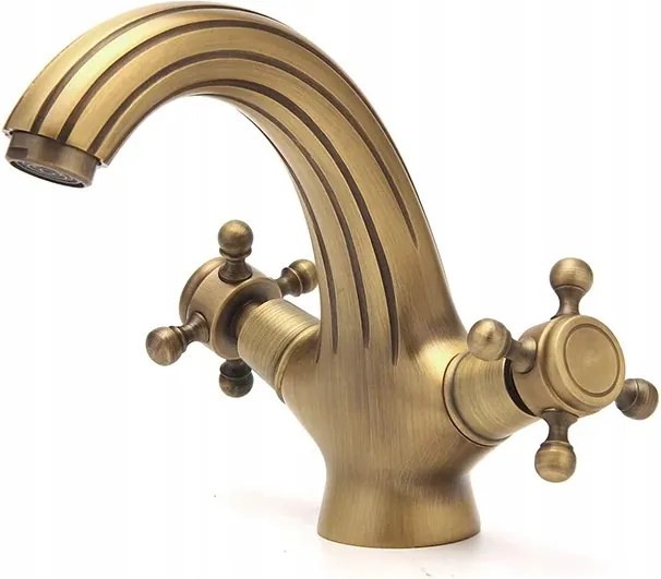 Mosdó csaptelep Old Retro sárgaréz