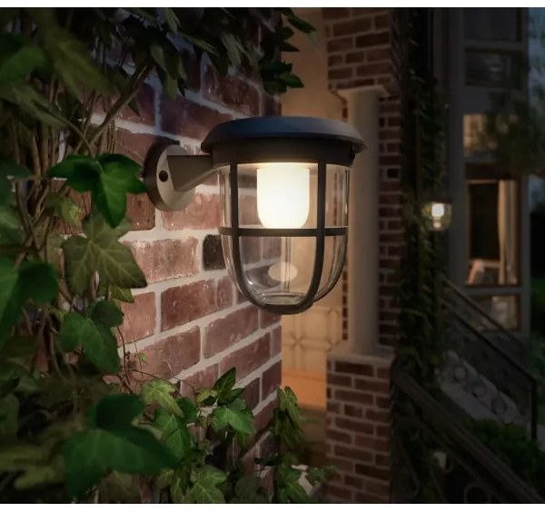 Philips-LED Napelemes érzékelős fali lámpa RADII LED/1,3W/3,7V 3000K IP44