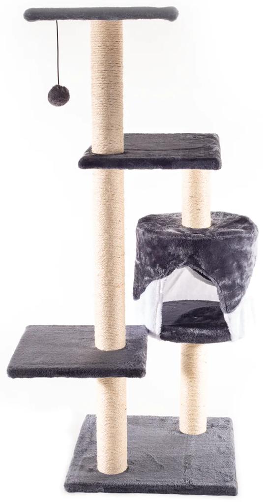 Kaparófa macskáknak Hawaj 112 cm | sötétszürke