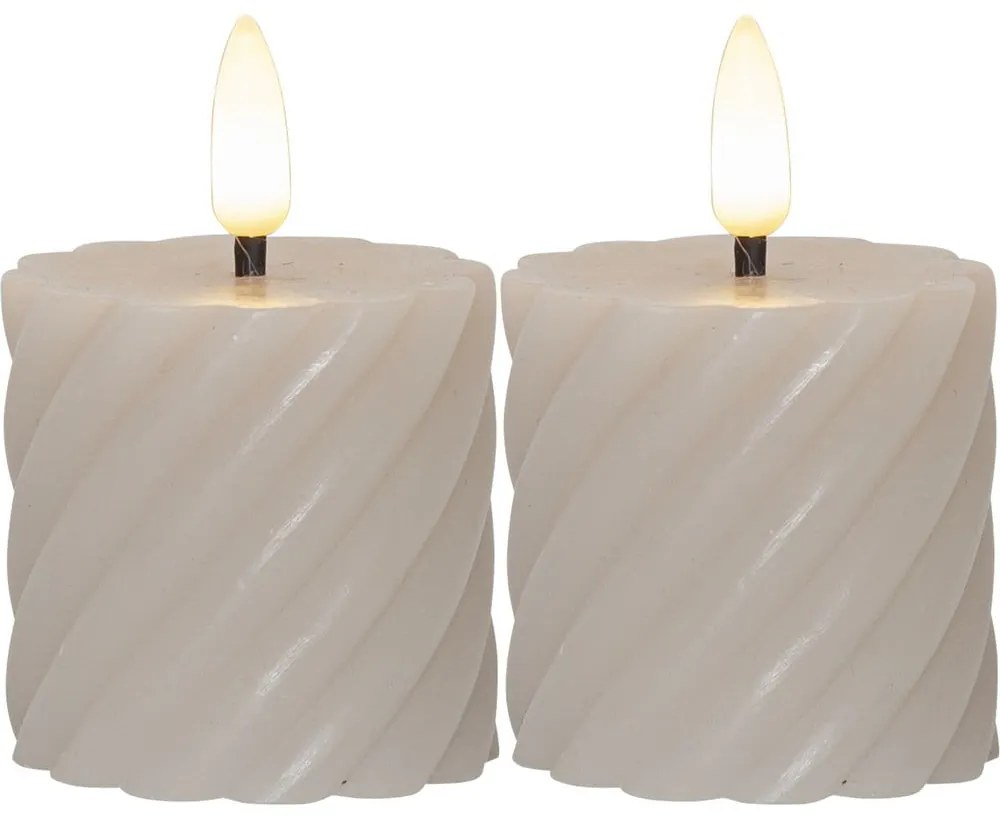 LED gyertya szett 2 db-os (magasság 7,5 cm) Flamme Swirl – Star Trading