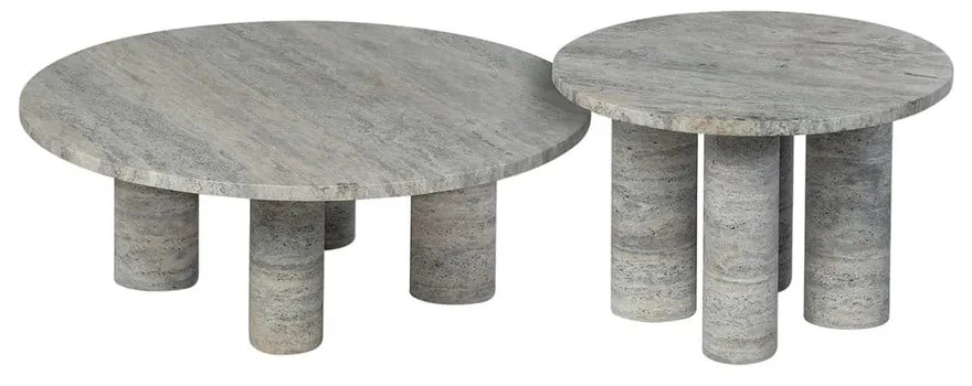 Kő kerek tárolóasztal ø 52 cm Volos – Blomus