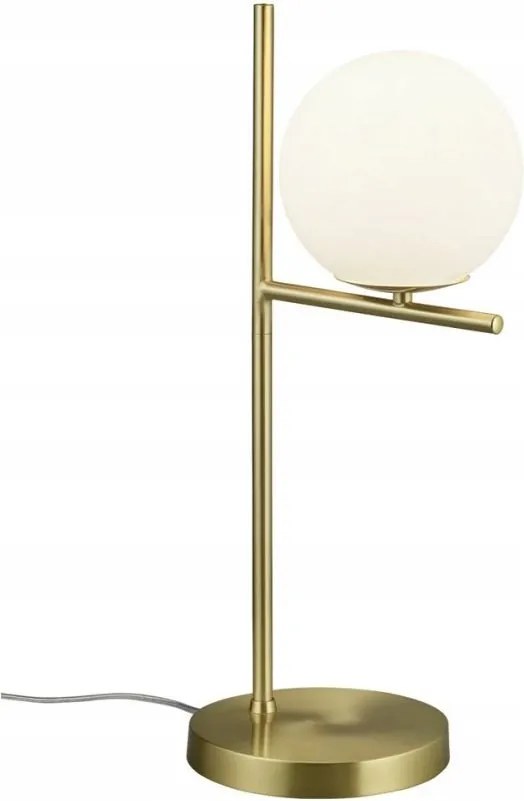 Arany elegáns éjjeli asztali lámpa tejfehér gömb Pure 502000108 Trio