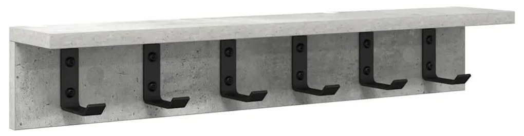 Fali Kabáthorog Beton szürke 60 x 10.5 x 10.5 cm Faanyag