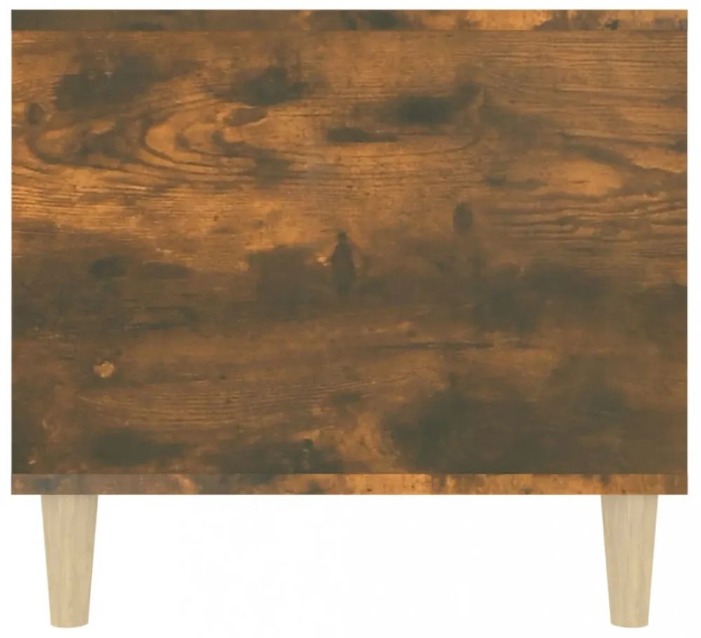 füstös tölgy színű szerelt fa dohányzóasztal 90x49x45 cm