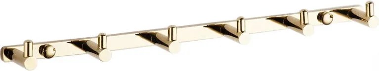 Mexen törölközőakasztó hat kampóval, arany - 709166-50