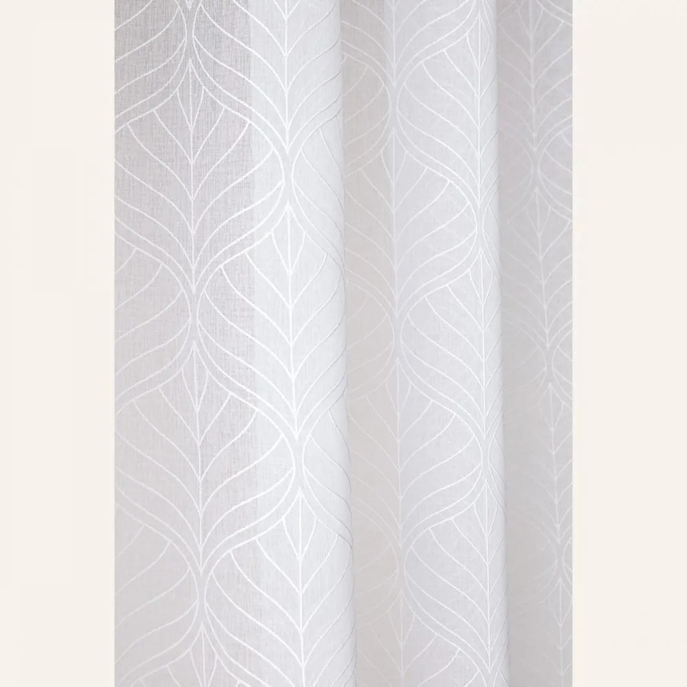 La Rossa Fehér függöny ráncolószalaggal 140 x 230 cm