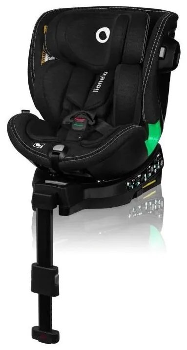 Lionelo HARMONY i-Size 40-150 cm forgatható autósülés alapzattal, fekete