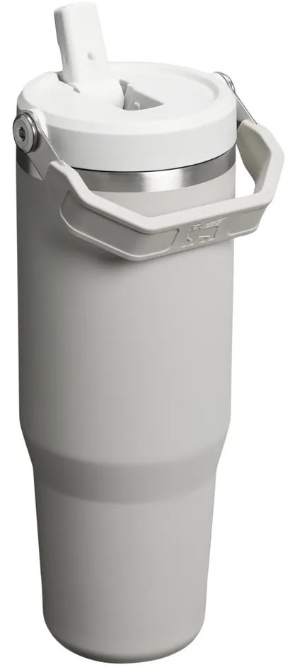 Szürkésbézs termosz 890 ml IceFlow Flip Straw 2.0 – Stanley