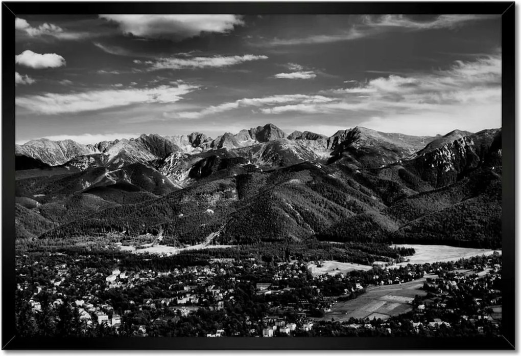 Poszterek keretben 60x40 Tátra Lengyel hegyek Kilátás