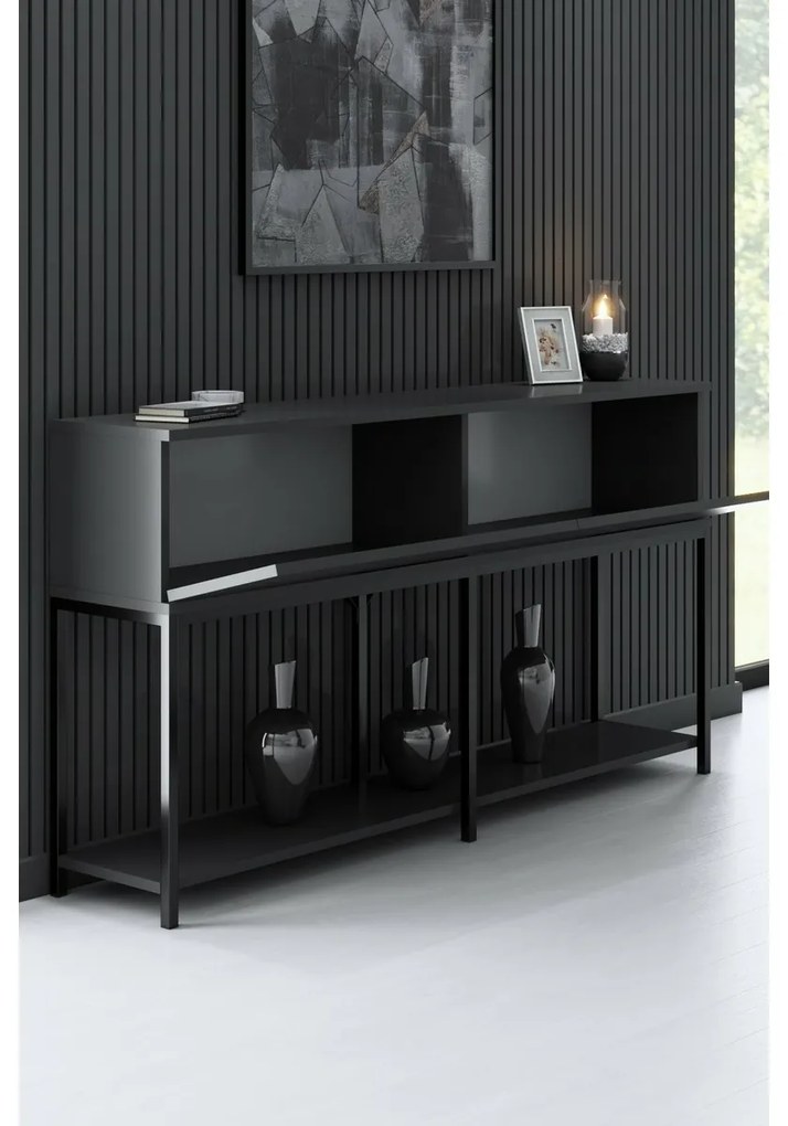 Lord szekrény antracit és fekete