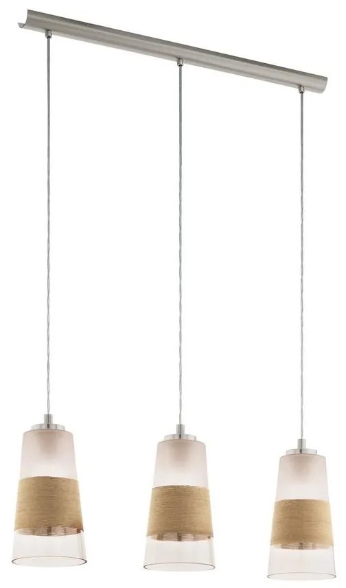 Eglo Eglo 49152 - Csillár zsinóron BURNHAM 3xE27/60W/230V EG49152