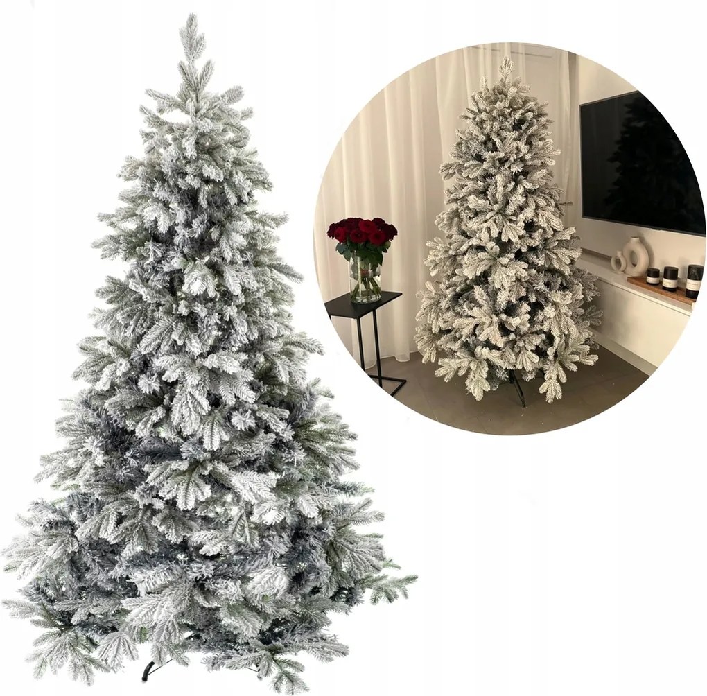 Fehér sűrű műkarácsonyfa Felfújható Pe 150 cm karácsonyi Hófehér