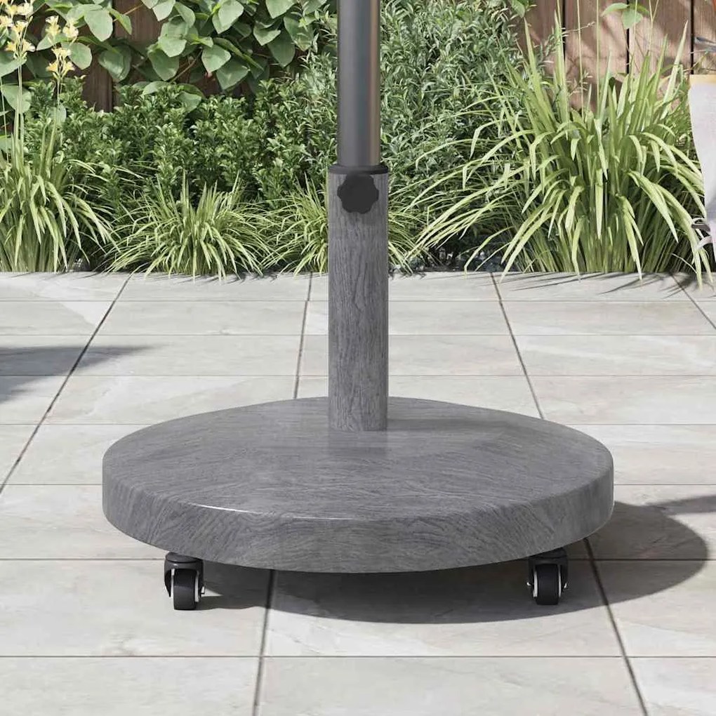 Kültéri Napernyő Tartók Sötét fa 48 x 48 x 32.5 cm Acél, Beton