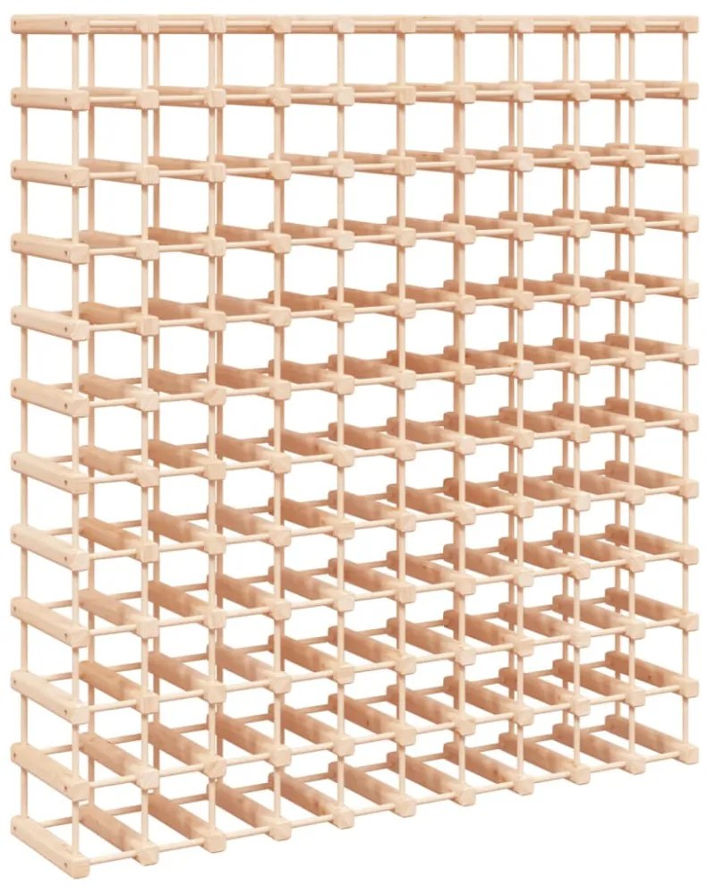 tömör fenyőfa bortartó 120 palackhoz 112,5x23x123,5 cm