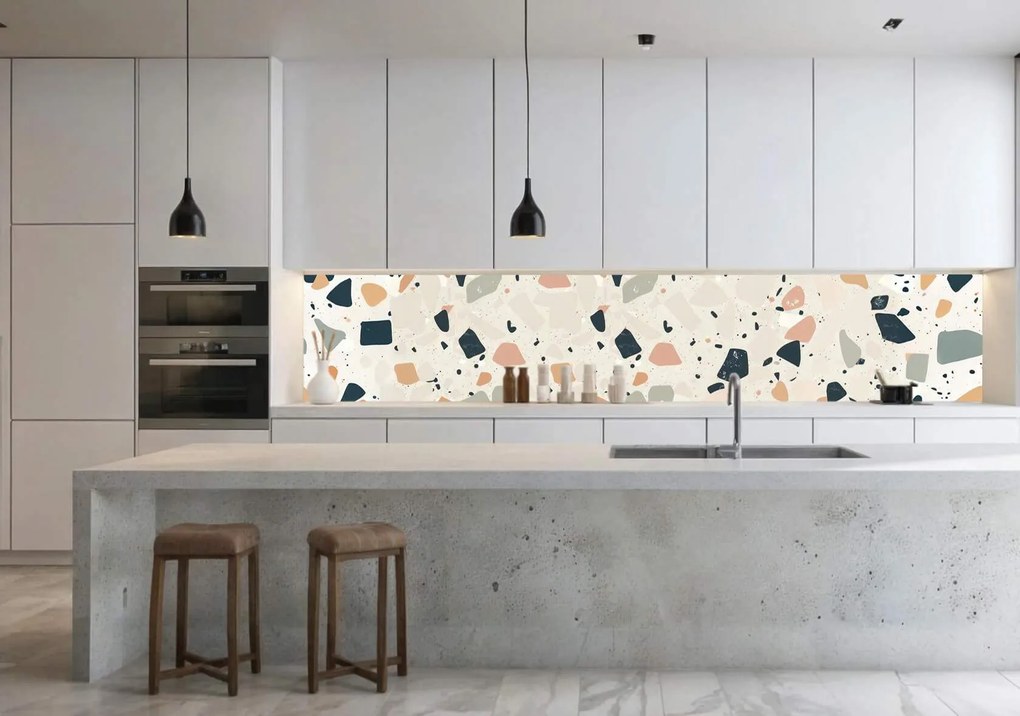 Wallplex konyhahátfal Terazzo (Méret: 60x120)