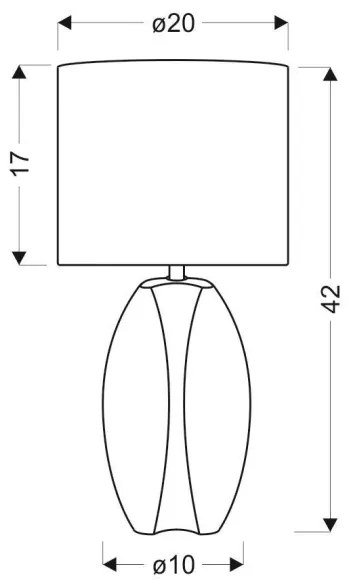 Asztali lámpa PALMA 1xE27/60W/230V