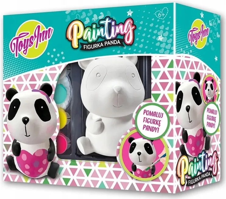 Kreatív Festő Szett Panda mackó figura Festékek Kreatív Plasztika