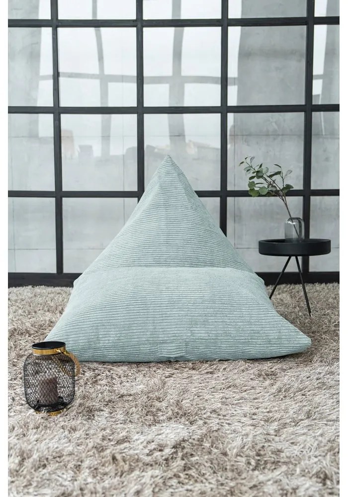 Mentazöld kordbársony babzsákfotel Razz – SLOWDOWN