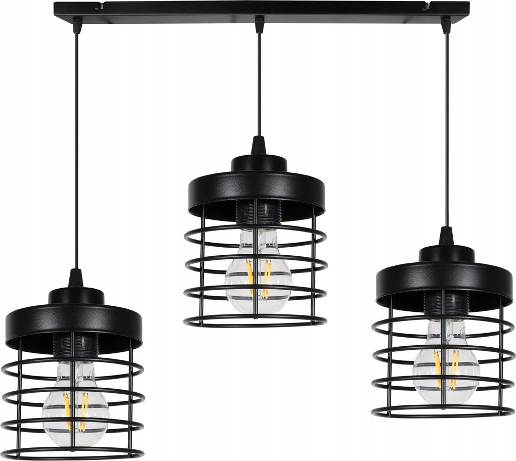 Mennyezeti Lámpa Lógó Csillár Hármas Loft Fekete Arany Asztal Sziget