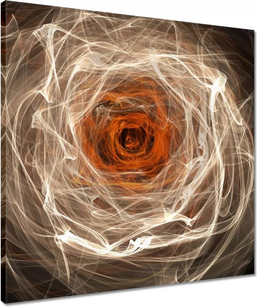 Vászonkép 50x50 Fraktál rózsa