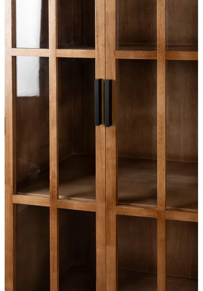 Natúr színű kaucsukfa tálalószekrény 80x140x38 cm Yaz – White Label