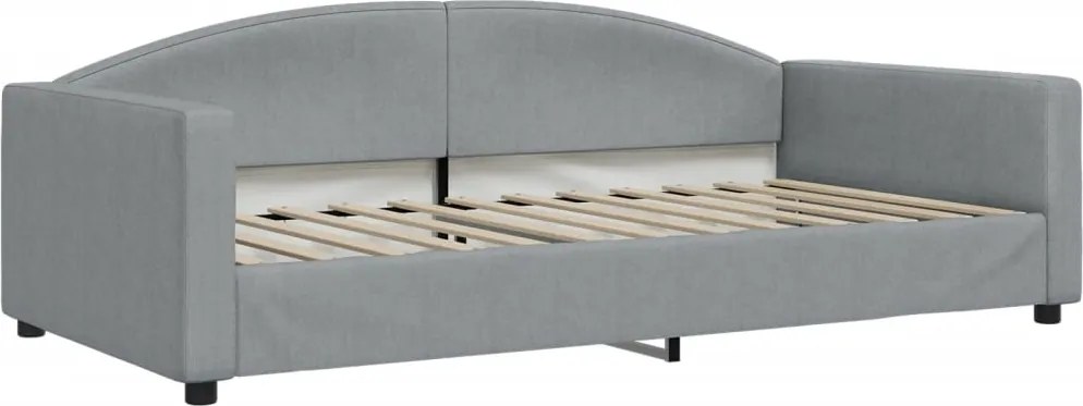 vidaXL világosszürke szövet kanapéágy keret 100 x 200 cm