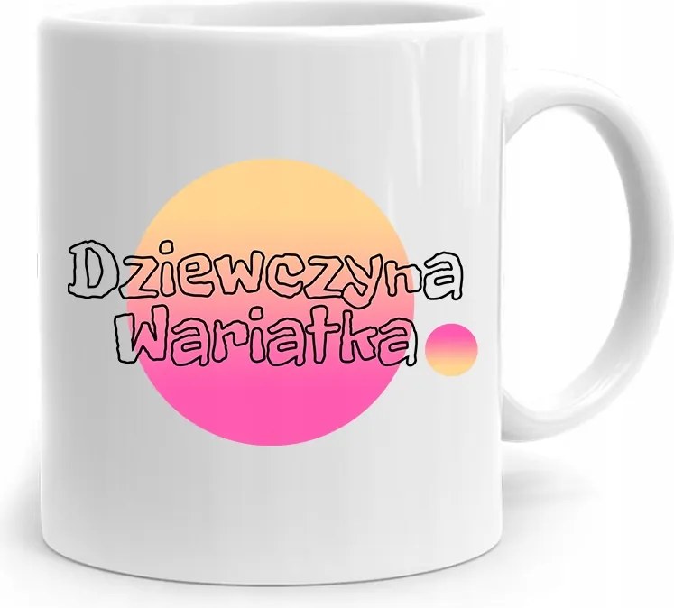 Bögre Ajándék Lány Őrült nyomott mintás fényképpel