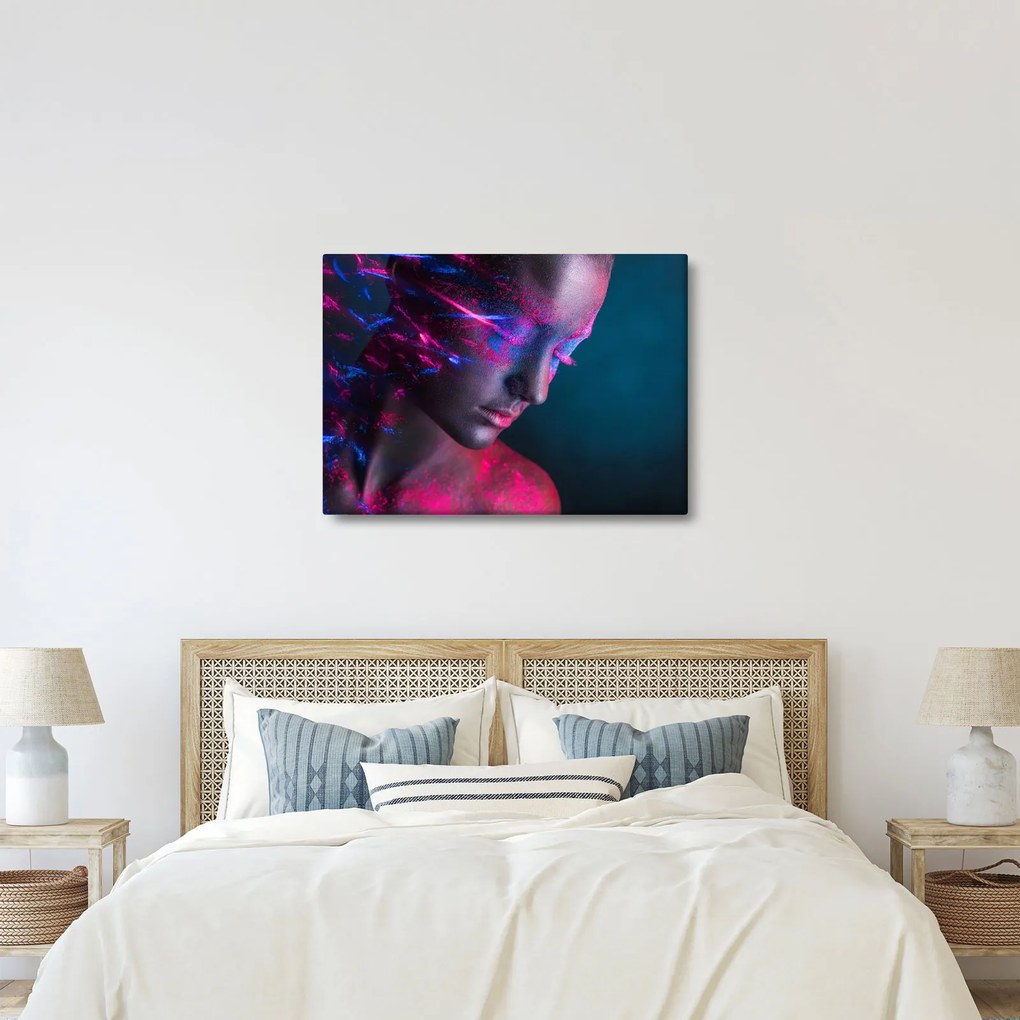 Csillogó nő képe (70x50 cm)
