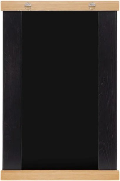 Fali tükör polccal tömörfa kerettel 50x75 cm Lun – noo.ma