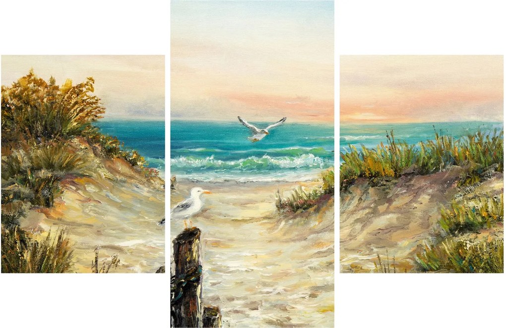 Kép - homokos tengerpart (90x60 cm)