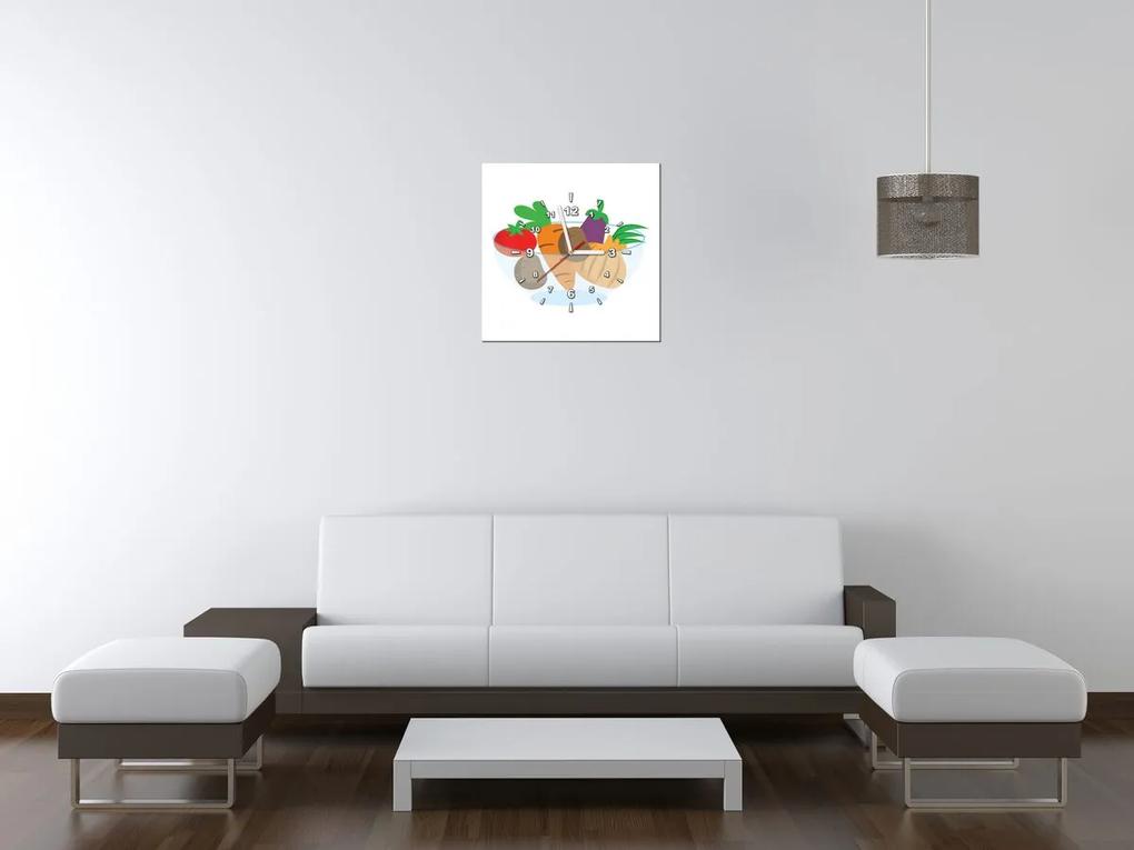 Gario Órás falikép Zöldségtál Méret: 40 x 40 cm