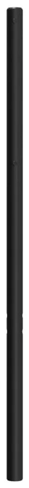 fekete fém fejtámla 140 cm