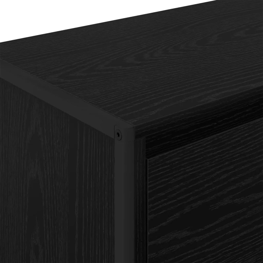 Oldalsó szekrény Fekete tölgy 79 x 36 x 75 cm Faanyag