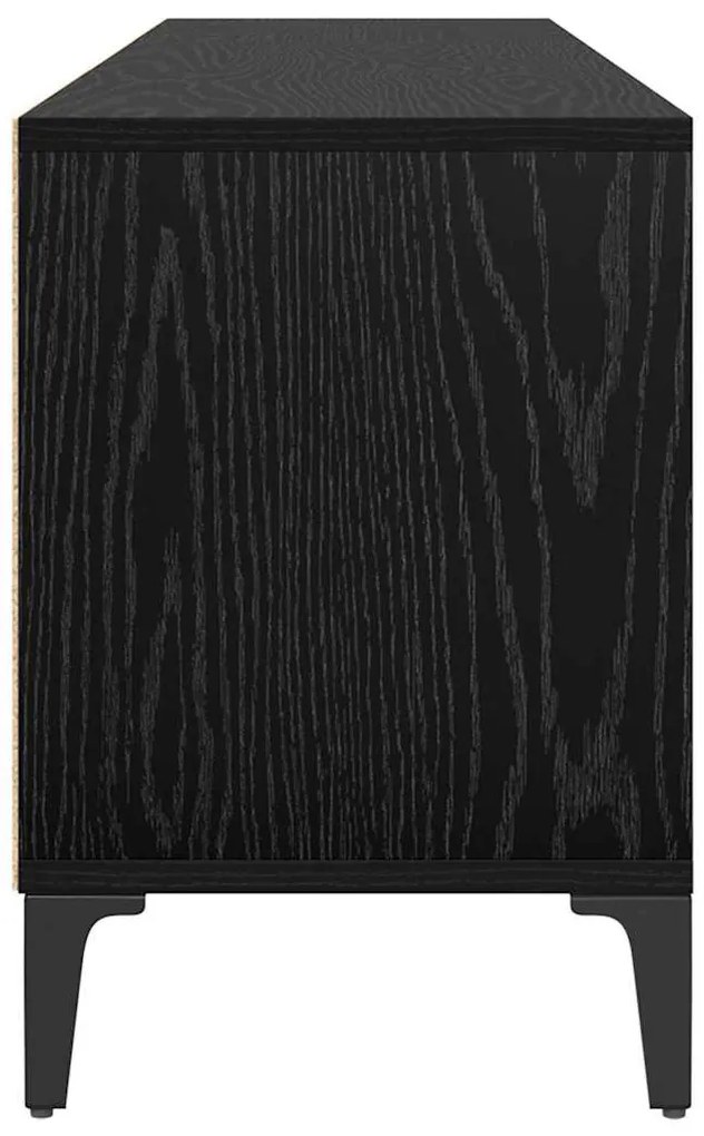 TV szekrény Musta tammi 150 x 30 x 44,5 cm Műszaki fa és vas