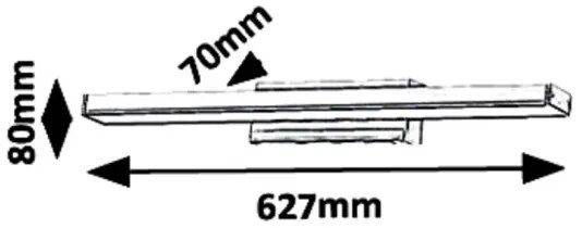 Rabalux 6129 - LED Fürdőszobai tükörmegvilágító JOHN LED/18W/230V IP44