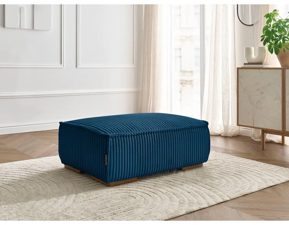 Kék kordbársony lábtartó Chelsea – Bobochic Paris