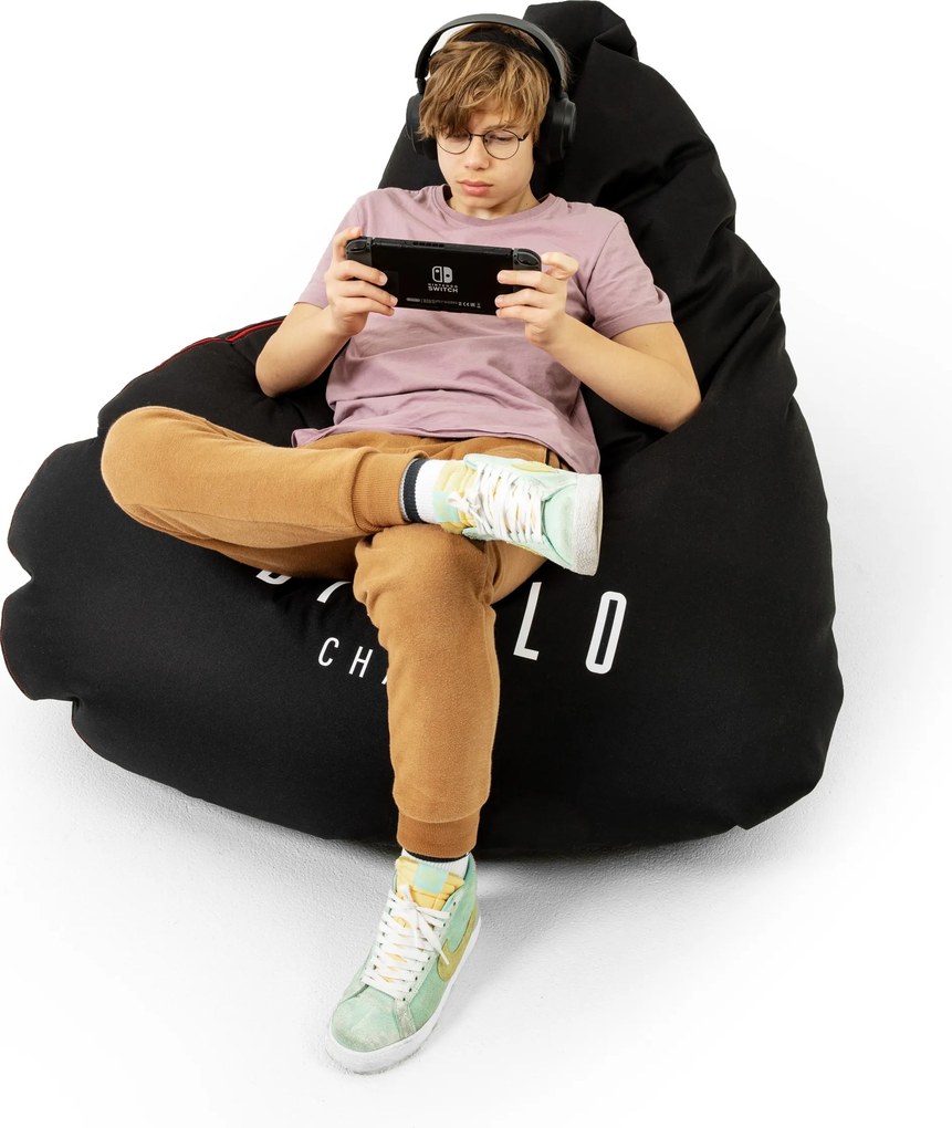 Gamer babzsák "sako" fekete