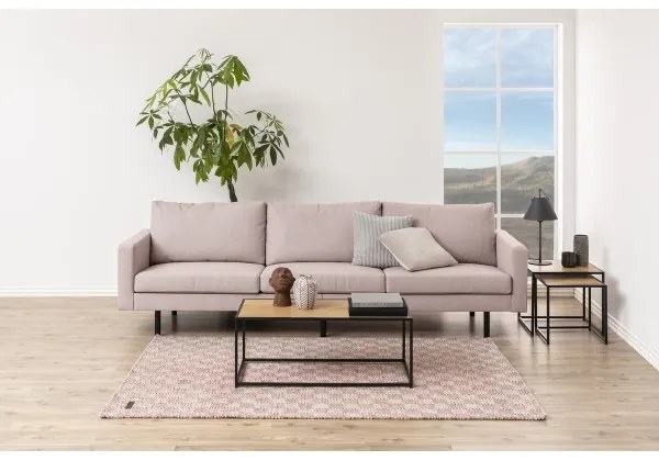 SARON dohányzóasztal tölgy/fekete