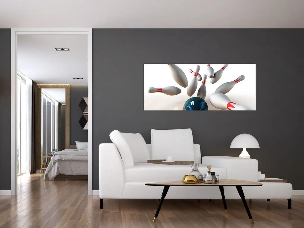 Kép - bowling (120x50 cm)