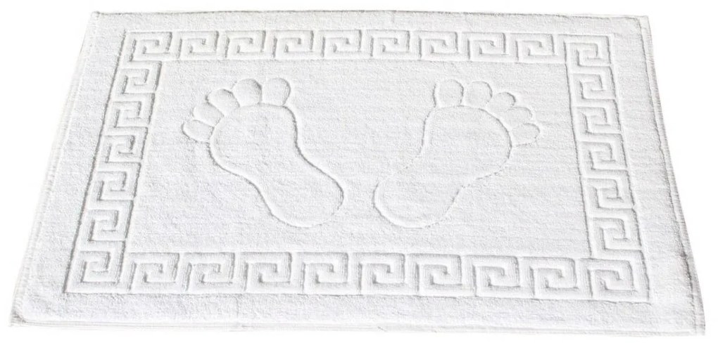 2 db Hotel Line lábtörölköző készlet, Bedora, 50 x 70 cm, 100% kártolt pamut, 650 gr / nm, fehér