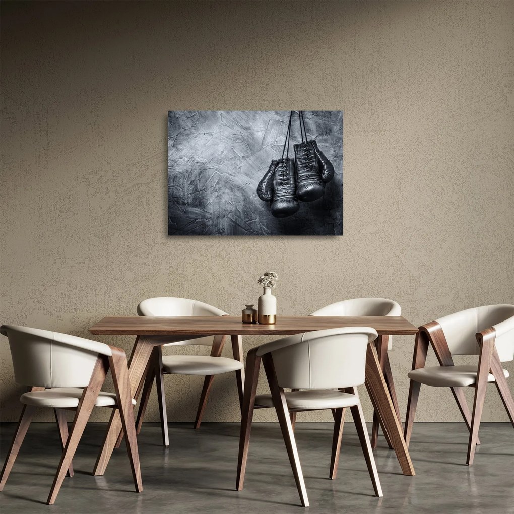 Üveg kép - Bokszkesztyű (70x50 cm)