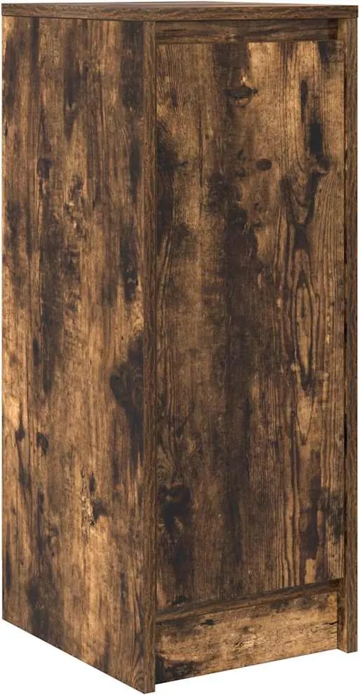 vidaXL füstös tölgy színű szerelt fa tálalószekrény 29,5x34x76 cm
