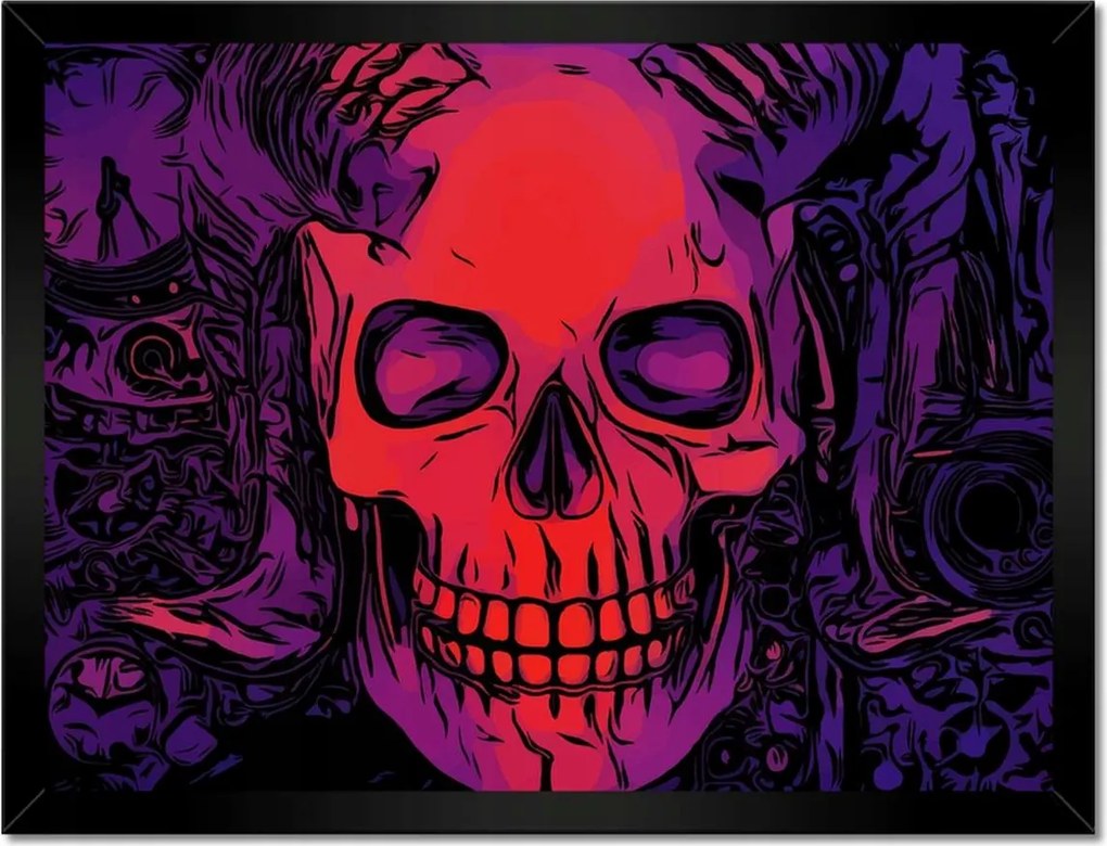 Poszterek keretben 40x30 Koponya Halál Csontváz