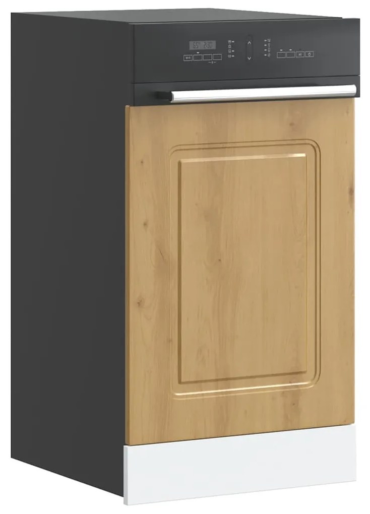 vidaXL mosogatógép panel Kalmar kézműves tölgy 45x1,5x67 cm gépi fa