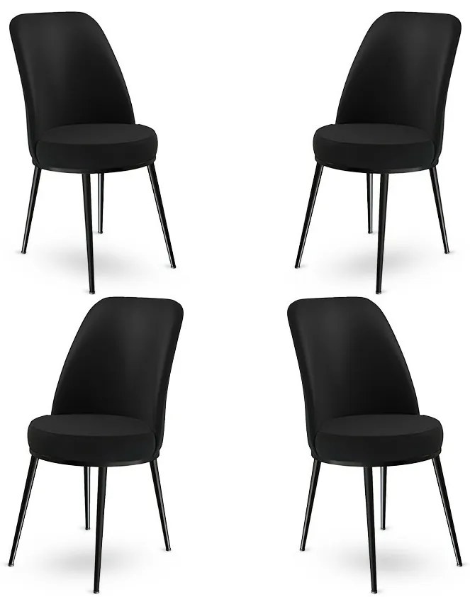 Dexa Black étkezőszék szett, 4 db, 4 db