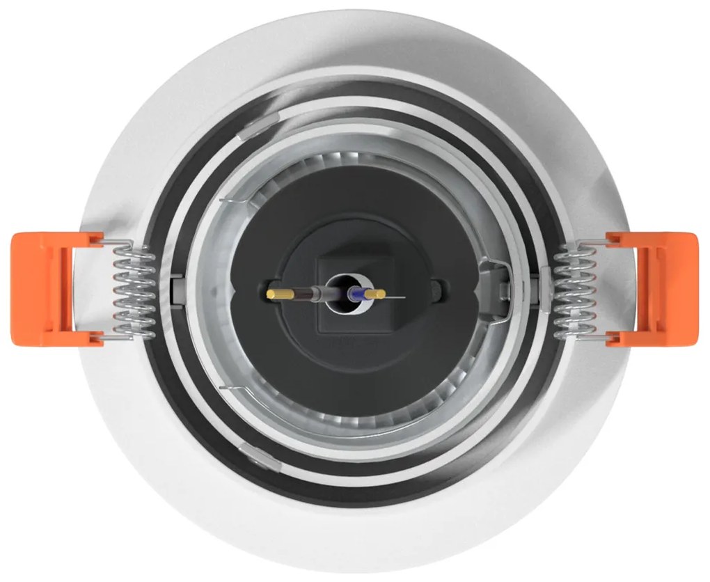 Recessed Spotlights 6 db Kerek GU10 Fehér Ø91 mm