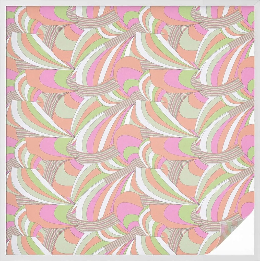 Öntapadós szélvédő furnér Adatvédelem Színes cikk-cakk 100x100