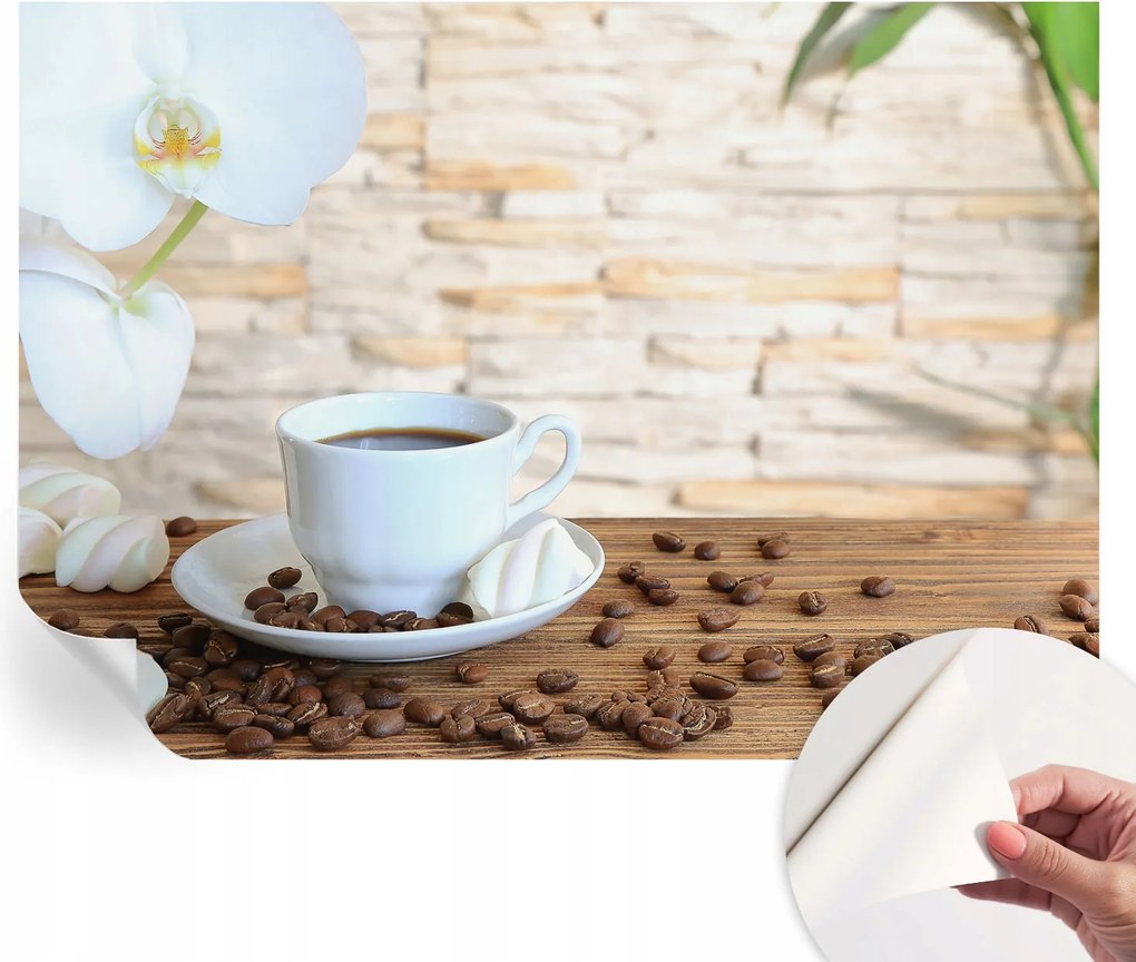 Dekoratív öntapadós fotótapéta az irodába Virágos relaxáció 208x146 cm