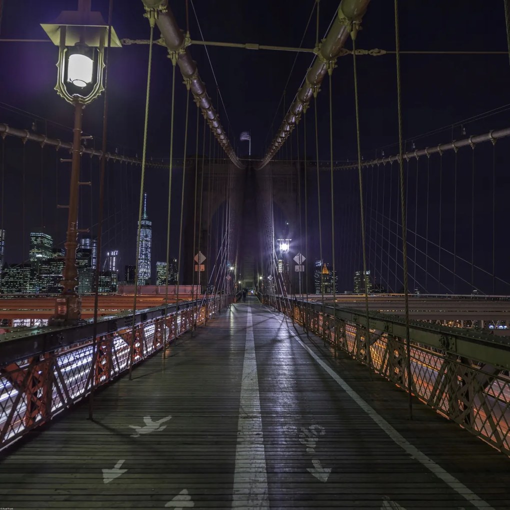 Poszter 70x70cm Brooklyn híd New Yorkban, Assaf Frank